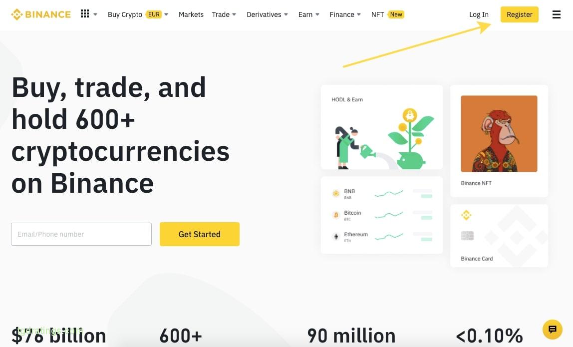  Registrarse en Binance