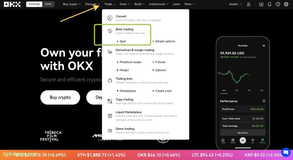  Trading Spot Básico en OKX