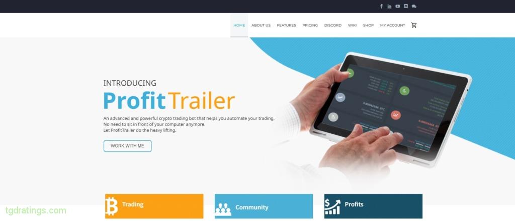 Página de inicio de Profittrailer