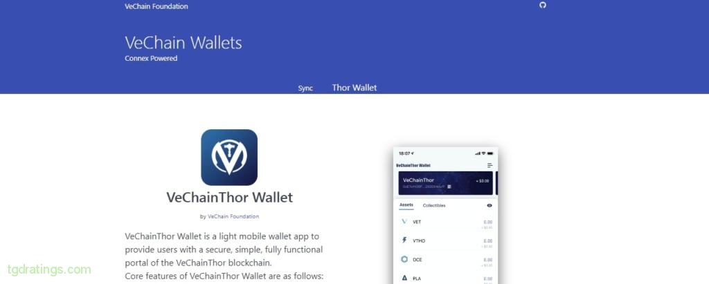 Главная страница VeChainThor