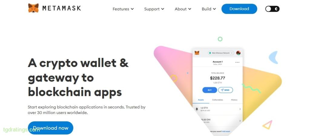Главная страница Metamask