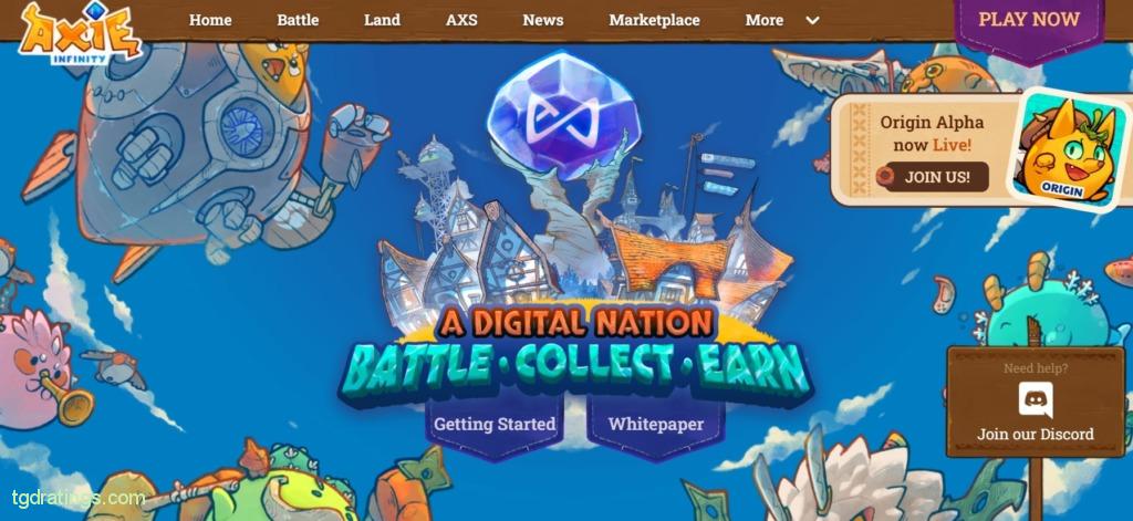 Площадка игры Axie Infinity