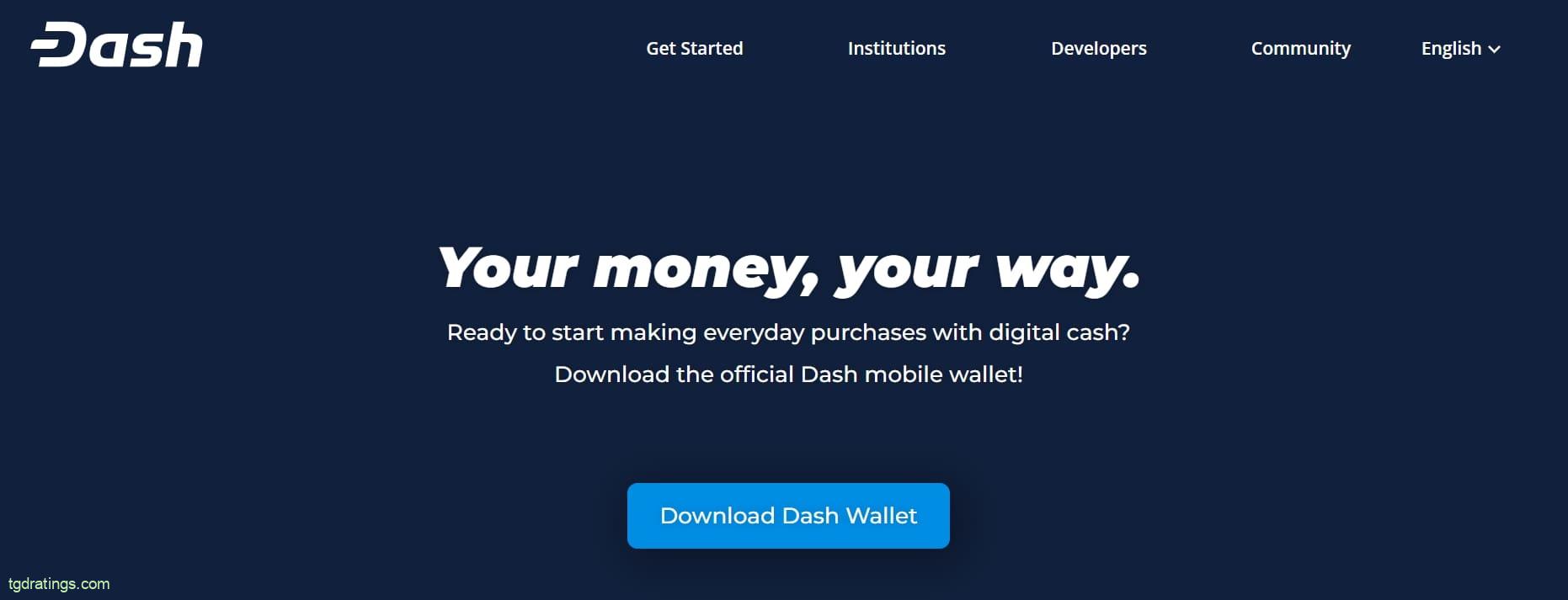 Главная страница Dash