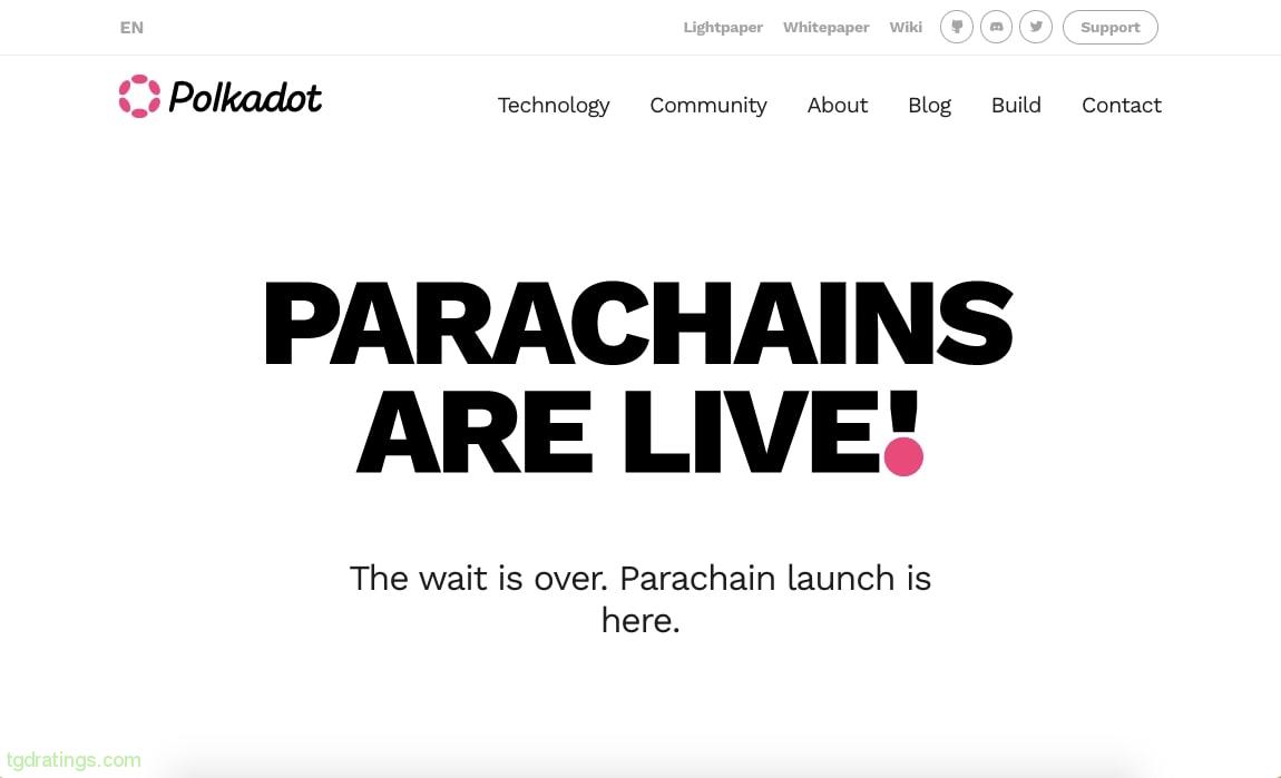 Polkadot main page