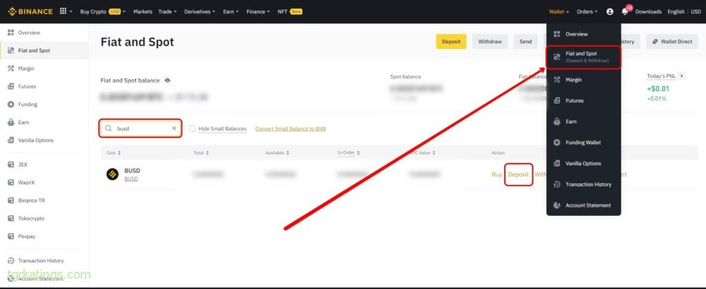 Doładowanie konta na Binance