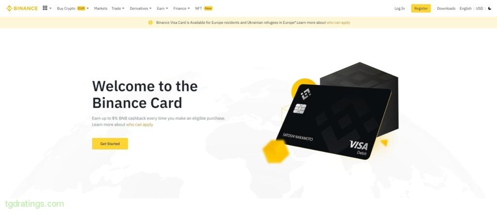 Binance crypto card