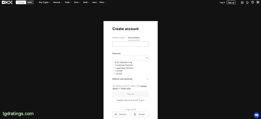 Create an account