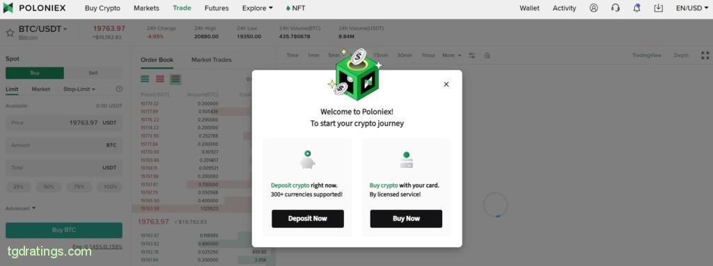 Welcome new Poloniex user