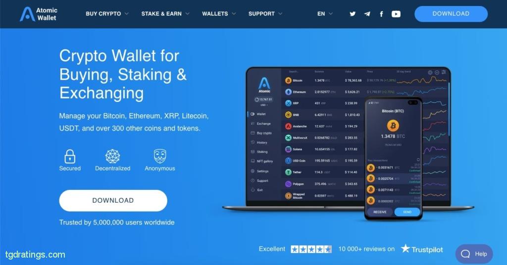 Atomic Wallet Cryptocurrency Wallet