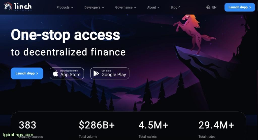 1inch homepage