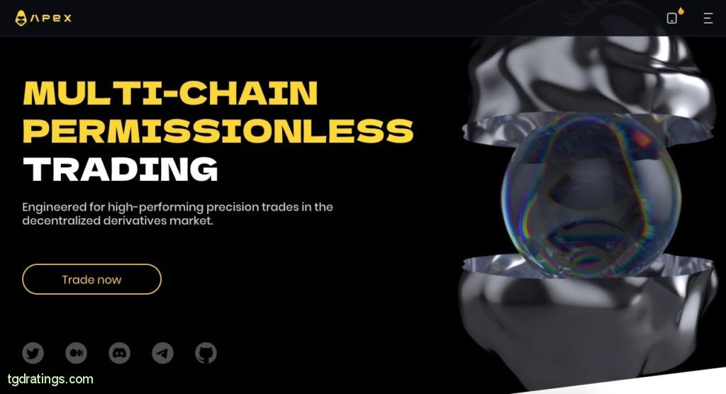 ApeX Exchange Home Page